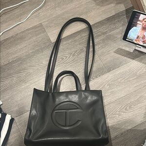 Telfar Black Shopping Bag
